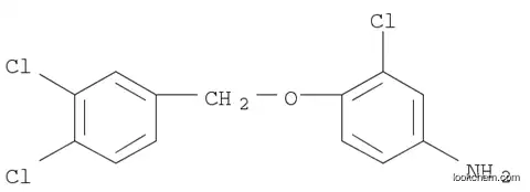 Molecular Structure of 1039922-08-1 (3-Chloro-4-[(3,4-dichlorophenyl)methoxy]benzenamine)
